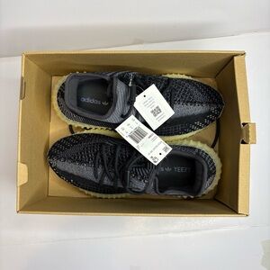 Adidas Kids Yeezy Black and Gray Sneakers